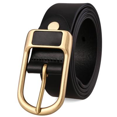 China Factory direct sales Comvarious pin buckle belt pin buckle men's business PU leather belt with soft leather belt hundred jeans for sale