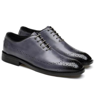 China Printed Mens Handmade Calf Skins Wholecut Oxford Brogue Shoe for sale