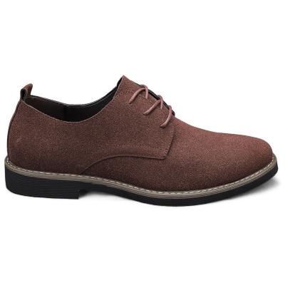 China Handmade Brand Matte LeatherCasual Lace Up Customized Lightweight Mens Suede Luxury Shoe for sale