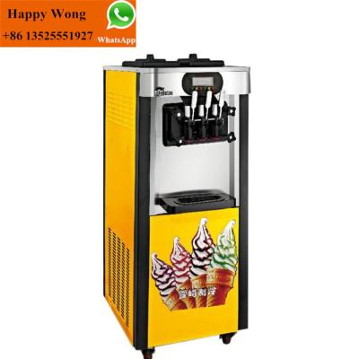 China High Quality Soft Ice Cream Serve 3 Flavor Used Vending Soft Ice Cream Machine for sale