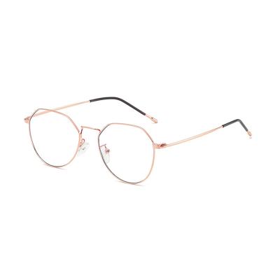 China For New Fashion Glasses 2020 Blue Light Design Anti Light Metal Frame Blocking Glasses For Women Men for sale