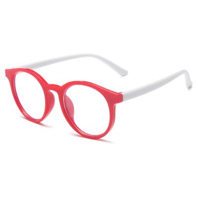 China For Glasses Shape PC Frame Boys And Girls Anti Eye Strain To Reduce Fatigue Blue Light Blocking Kids Glasses for sale