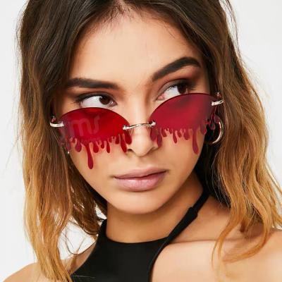 China Fashion sunglasses 2020 most new designer new designer tear drop sunglasses woman cool water shape special glasses for sale