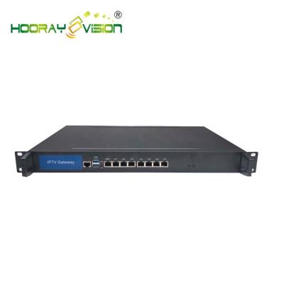 China Live Stream Broadcasting UDP IPTV / HTTP RTSP to HLS IPTV Transcoder Gateway for sale