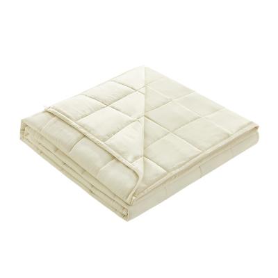 China Factory direct comfortable organic bamboo fiber weighted anti-static sleep blanket for sale