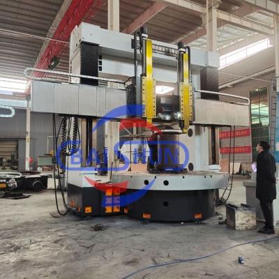 China Cnc Lathe Cutting Tools Fanuc Double Turret Vertical Lathe With High Efficiency for sale