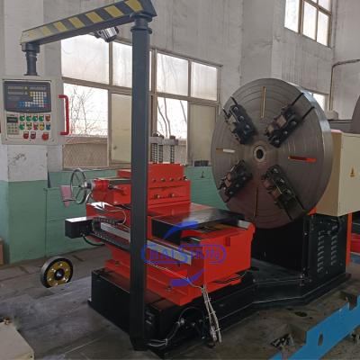 China Professional Large Swing Horizontal CNC Lathe For Turning Facing 3000 Mm Flange for sale