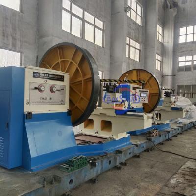 China Professional Horizontal Floor Type Flange Turning Lathe For Tyre Mold Free Installation for sale