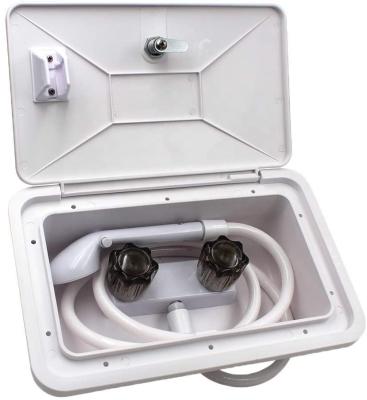 China Addx Outdoor Shower Handheld Outdoor Shower Box RV Outdoor Shower Box Set With Keys Lock White On Sale for sale