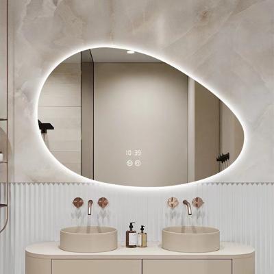 China Art Deco Factory Good Price Bathroom Wall Hung Backlit Smart Led Makeup Mirror With Lights for sale