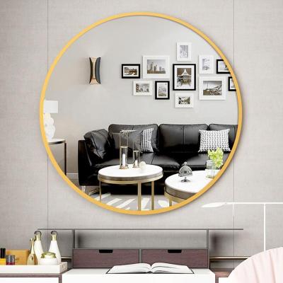 China Modern Custom framed bathroom mirror modern gold framed mirror hotel projcet wall mirror for sale