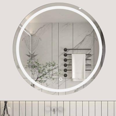 China Eco-friendly Decorative Wall Mirror Modern wall mounted bath vanity smart mirror with led lights for hotel home bathroom for sale