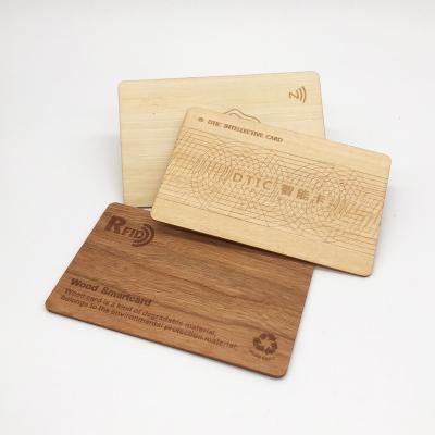 China MINI TAG Customized Printing Wooden NFC Card for sale