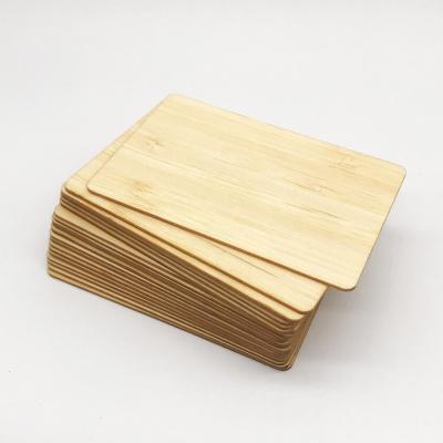 China waterproof/wooden waterproof RFID blank bamboo card for sale