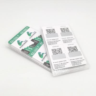 China paper & Custom Printing Cardboard Lottery Card for sale