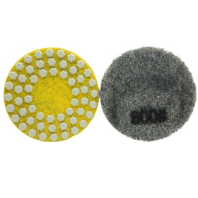 China Stonge Concrete Floor Polishing 13inch Fiber Diamond Polishing Pads Burnishing Tools for Concrete Floor for sale