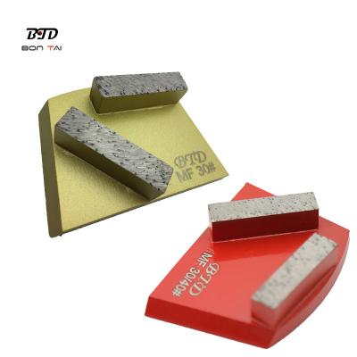 China Concrete and Terrazzo Grinding Hot Selling Double Rectangle Segments Lavina Diamond Grinding Block with Premium Quality for sale