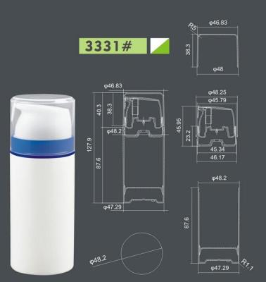 China PP plastic cream airless bottle with airless pump, UniAirless dispenser  MACRO round 100 ml for sale