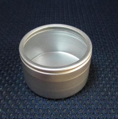 China Aluminum Round Cosmetic Packaging/Cream Jars With Press Cap in Trapdoor-20G & 20ML  for sale