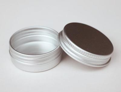 China Aluminum Round Cosmetic Packaging/Cream Jar /Aluminum Jars With Screw Cap-12G & 12ML  for sale