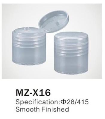 China Φ20/410 PP/PET round flip top cap for cosmetic plastic bottle closure,smooth finished for sale