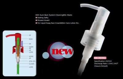 China Plastic Screw Lotion Pump, 1.00±0.10ml/T,24/410 for sale