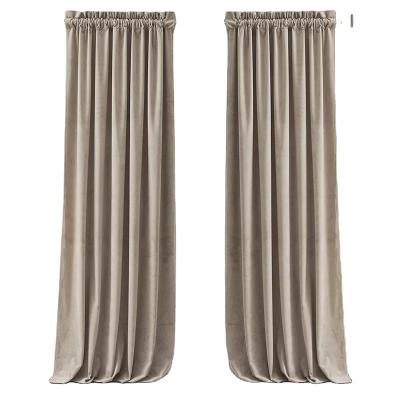 China Velvet Curtains Super Soft Home Decor Room Darkening Curtains for Living Room Thermal Insulated Velvet Drapes for sale