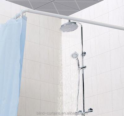 China fashional L shape, U shape and curved shape stainless steel shower curtain rod for sale