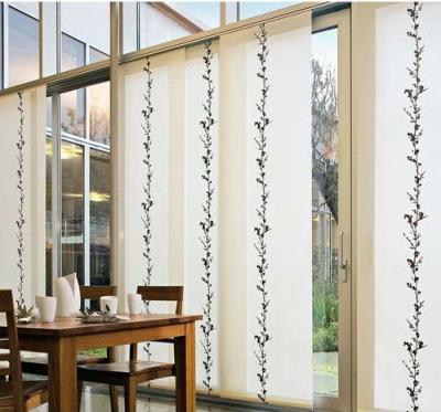 China Home Decorative Sliding Translucent Panels/sliding Panel Track Blind Multifunctional Curtains Roller Shades,vertical Wide Blade for sale