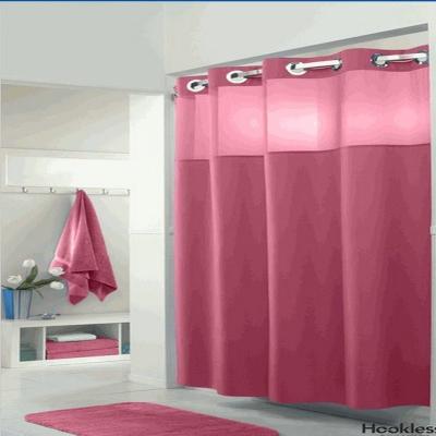 China Waterproof Hookless shower curtain, Bathroom curtain for sale