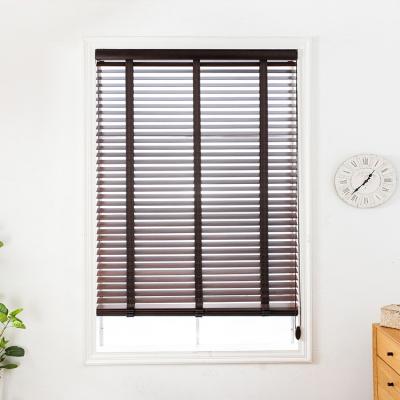 China Blinds Shade Window Coverings Wholesale Price Hot Sale Bamboo Look and Wood Faux Wooden Venetian Plastic,high Quality Faux Wood for sale