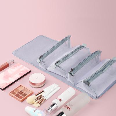 China Eco-Friendly Customized Roll Up Cosmetic Bag Make Up Organizer Cosmetic Bags And Cases for sale