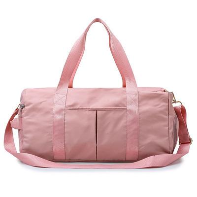 China Fashion Customized Large Capacity Travel Durable Duffel Bag Pink Gym Outdoor Sports Bag for sale