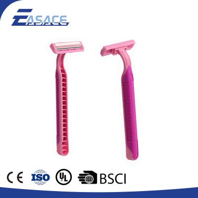 China Professional Safe Comfortable Twin Blade Women Razor for sale