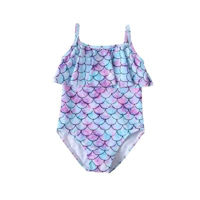 China Girls Summer Bikini Girls Swimsuit Kids Bikini Beach Vacation Beach Clothes Cute Baby Girl Mermaid Print Fashion Swimwear for sale