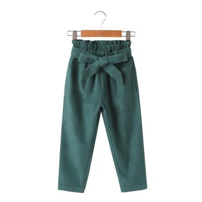 China Girls' casual pants spring and autumn straight pants, children's wear, girls' soft casual pants, suitable for 3-7 years old for sale