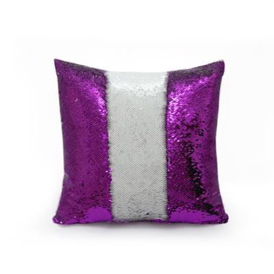 China Decorative Cushion Pillow Cover Anti-Static Spilled Good Sparkly Pillow Case for sale