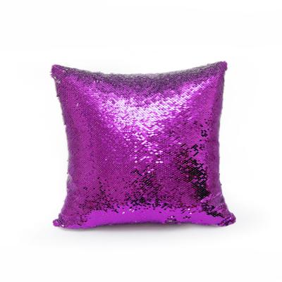 China Custom Wholesale Fancy Decorative Anti-static Mermaid Sequin Cushion Cover for sale