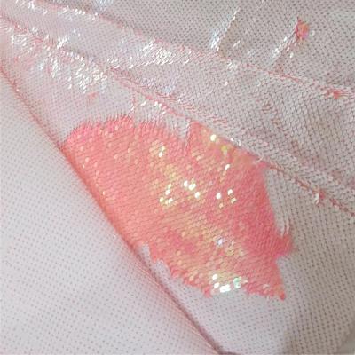 China Water Resistant Wholesale Nigeria Sequin Fabric Bilateral Lace With Sequins for sale