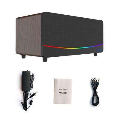 China Mini System Professional Rgb Light Chain Speaker Bookshelf System Speaker Home Theater Audio System for sale