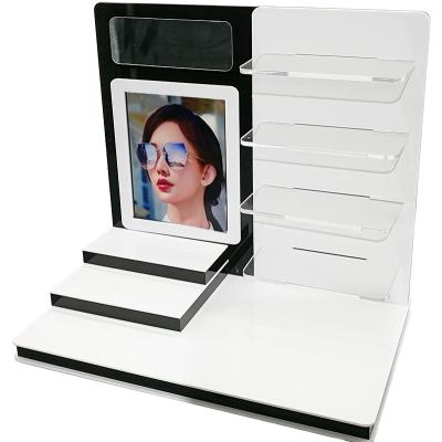 China Modern Customized Acrylic Sunglass Counter Stand Display Sunglasses Rack Stand Rack For Sunglasses Sales for sale