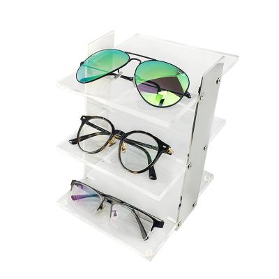 China Mirrored Glasses Shop Glasses Show Ideas Eyeglass Display Organizer Glass Display for sale