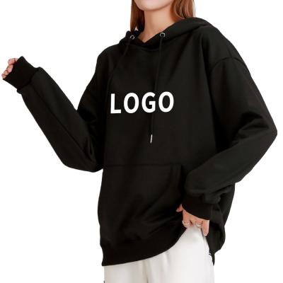 China Anti-Wrinkle Cotton Free Design Oversize Pullover Hoodie Custom Printing 100% Logo Hoodie Women Hoodie for sale