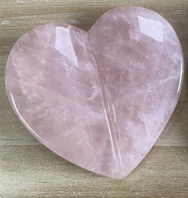 China Beautiful face 3D love heart gua sha tool rose quartz gua sha stone as gift for women day mother's day for sale