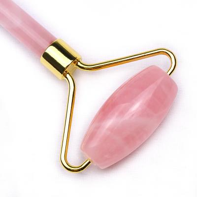 China Face ready to ship rose quartz jade face roller rose quartz facial roller for sell for sale