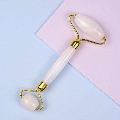 China Fast Shipping White Face Jade Roller Jade Face Roller Massager Facial Roller for sale