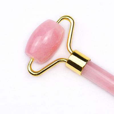 China Zhuoyifu Rose Quartz Jade Face Roller High Quality Rose Quartz Massage Facial Roller For Promotion for sale