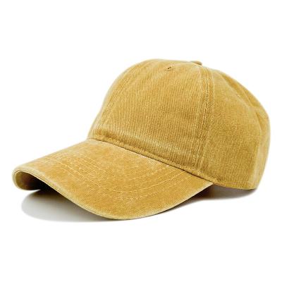 China JOINT Custom Outdoor Casual Visor Sports Hats Washed Cotton Distressed 6 Panel Wash Cotton Baseball Cap for sale