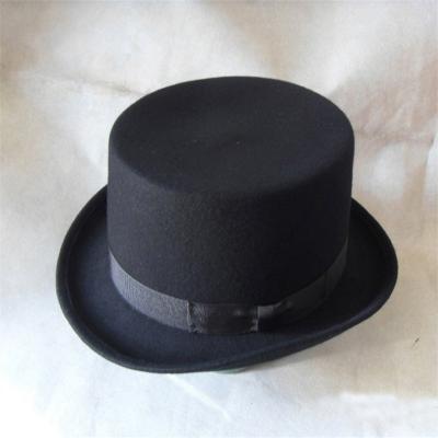 China Fancy Dress Victorian Sir Picture Flat Hat British Adult Magician Presidential Hat for sale