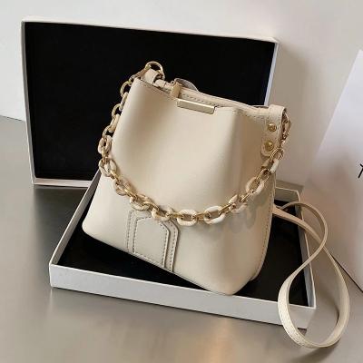 China Fashoion buckets bag for women shoulder cross - body messenger purses and handbag PU leatherbags for sale